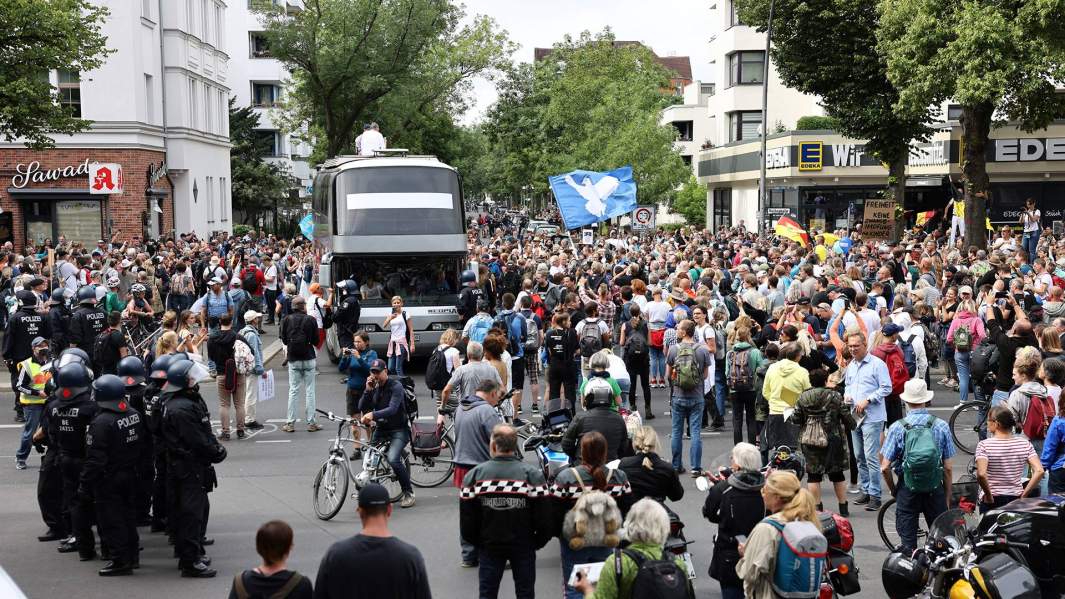 Протесты в Берлине