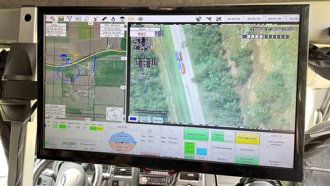 Видео с камеры дрона ГИБДД
