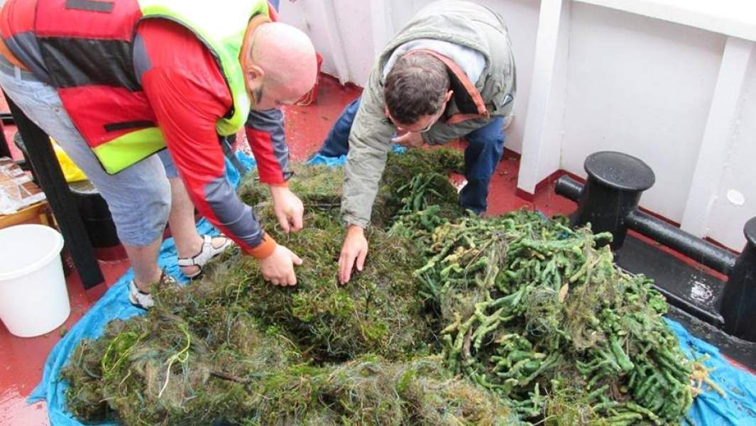 Сети, найденные на озере Байкал