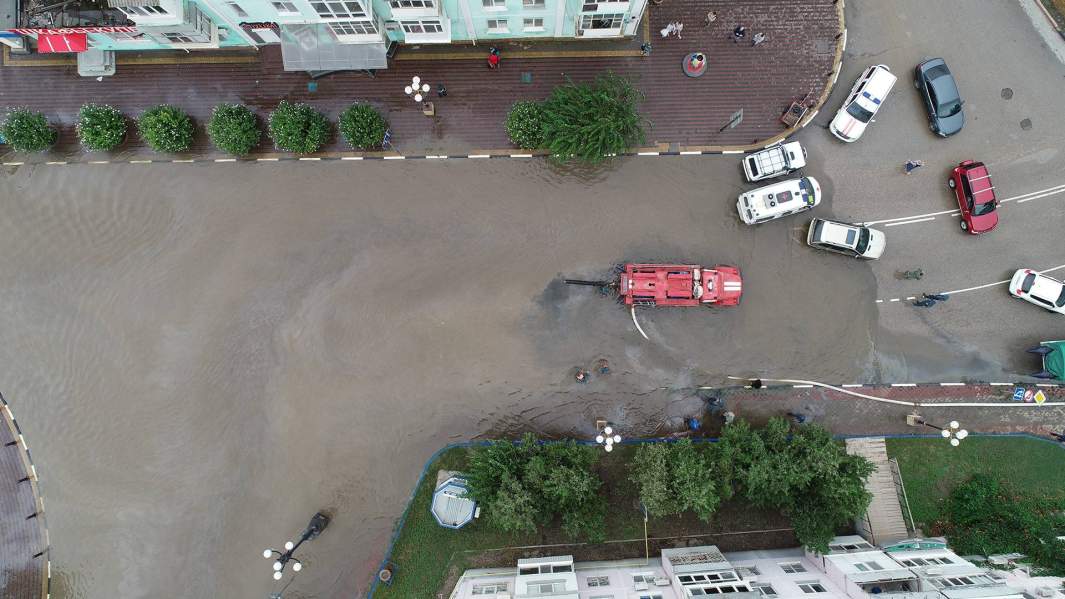 наводнение вид сверху