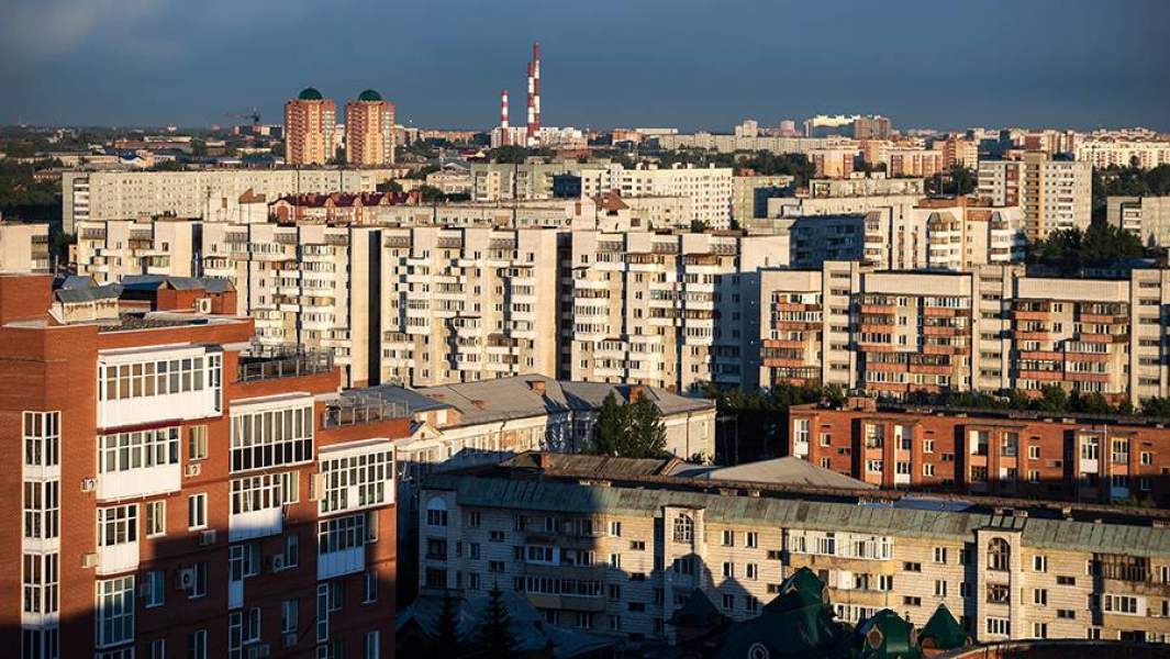 Один из жилых районов Омска