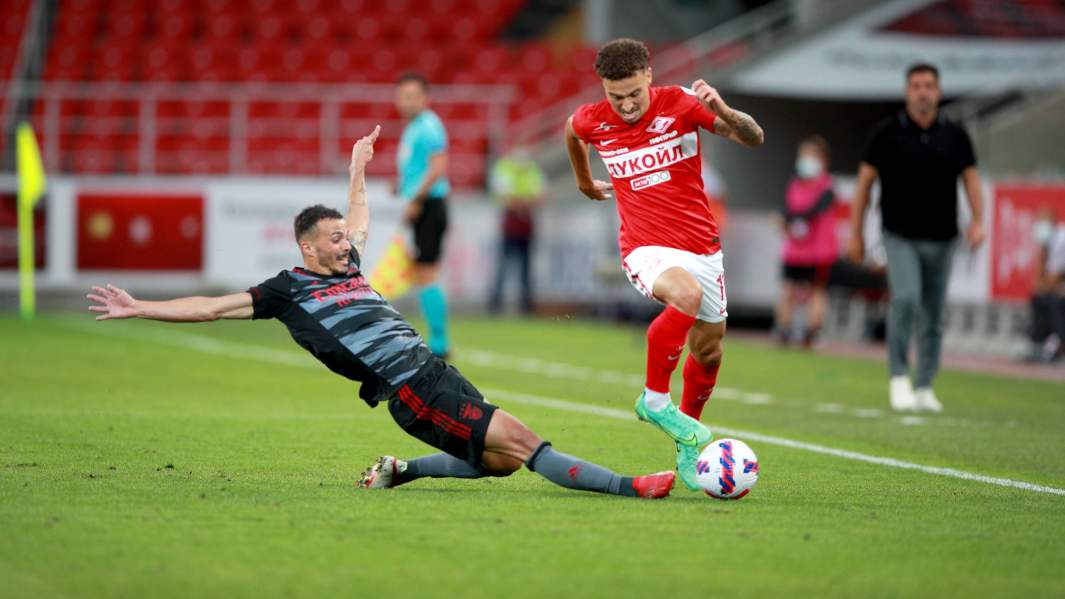 Матч 3-го квалификационного раунда Лиги чемпионов УЕФА 2021/22 между ФК «Бенфике» (Португалия, Лиссабон) и ФК «Спартак» (Россия, Москва)