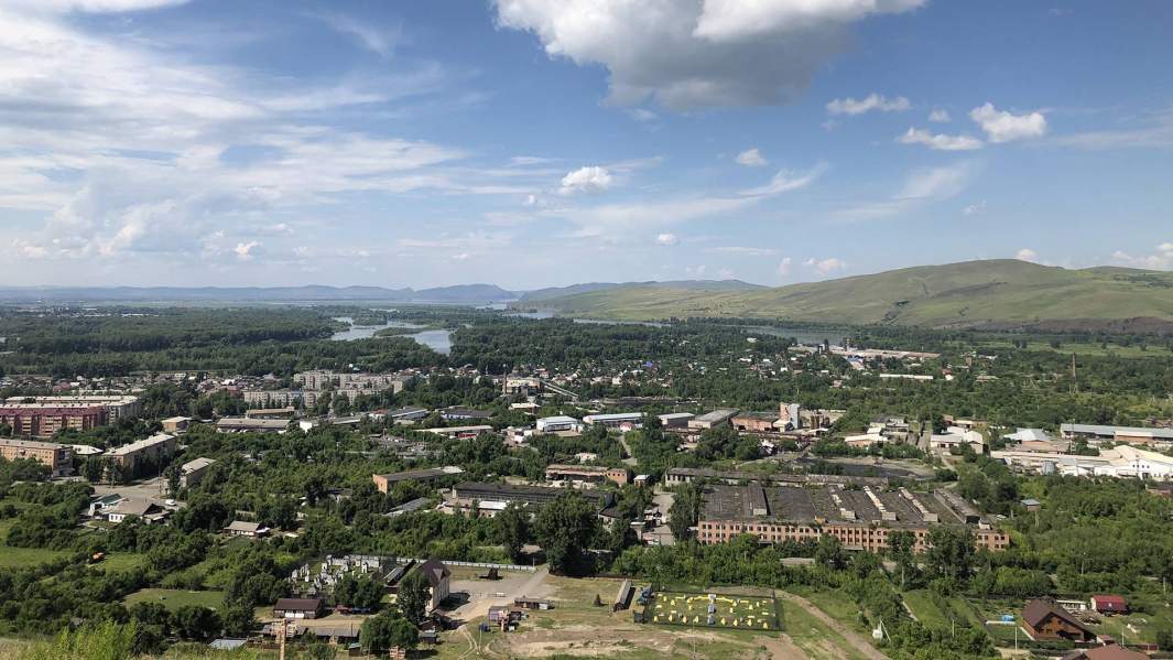 Вид с горы Самохвал