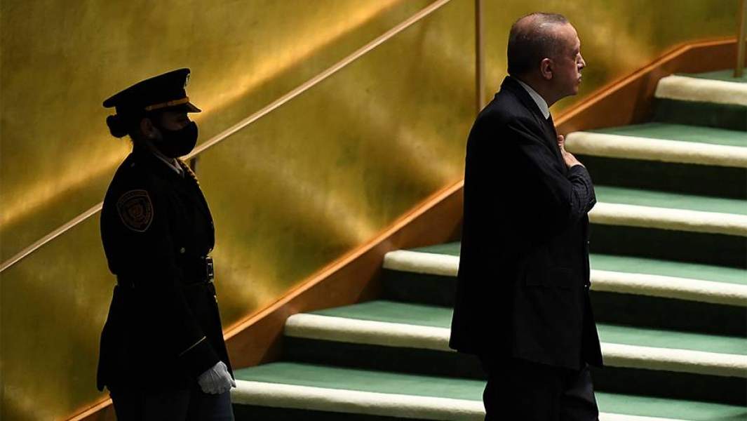 Президент Турции Реджеп Тайип Эрдоган на ГА ООН