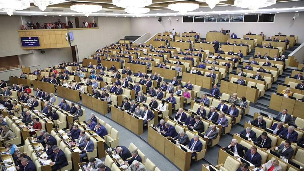 Зал Госдумы РФ