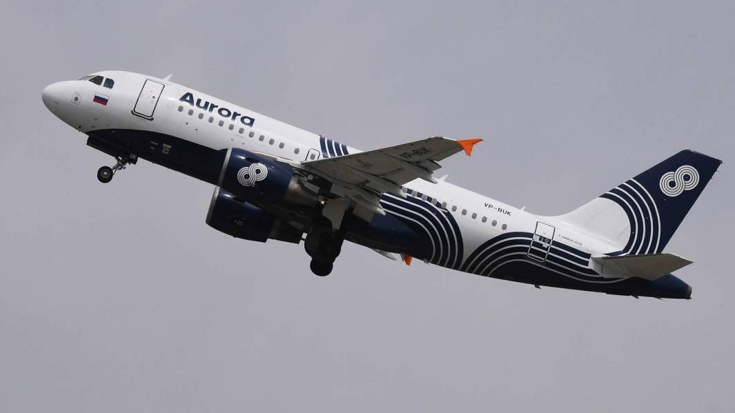 Самолет Airbus А-319 авиакомпании «Аврора»