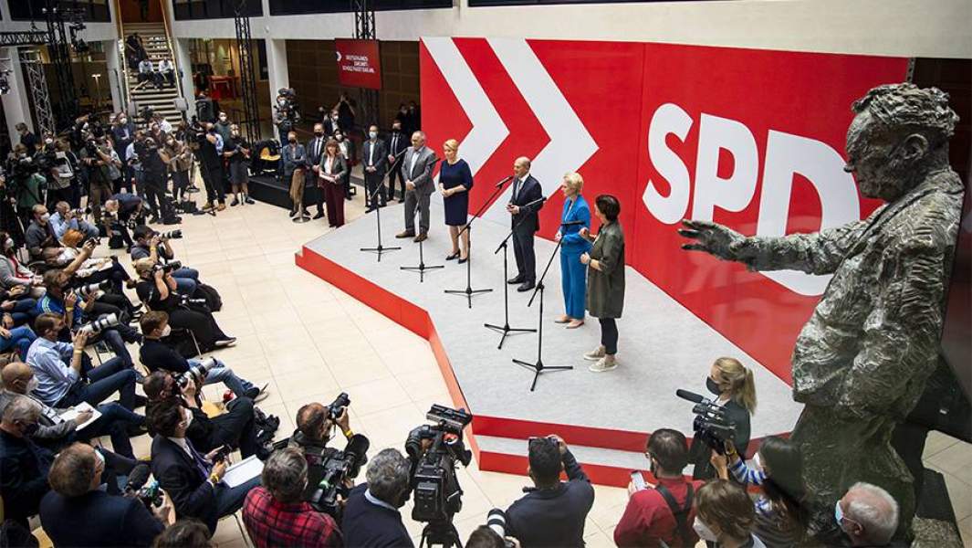 министр финансов от СДПГ Олаф Шольц