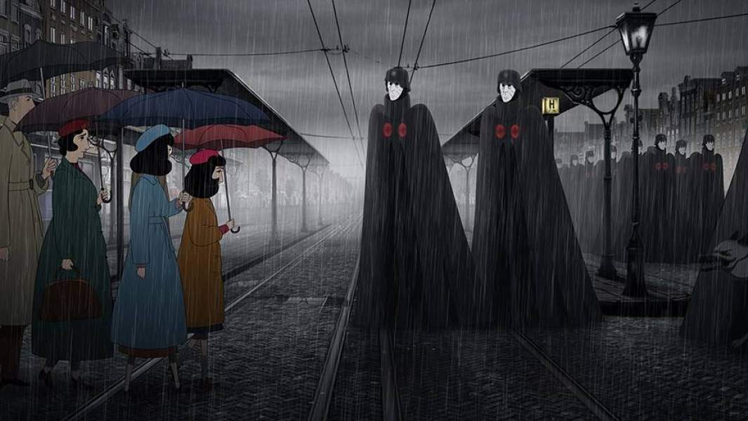 Кадр из мультипликационного фильма «Где Анна Франк»