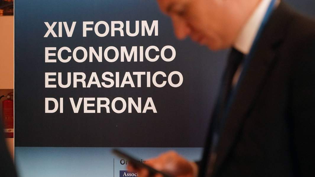 Участник XIV Евразийского экономического форума в Вероне