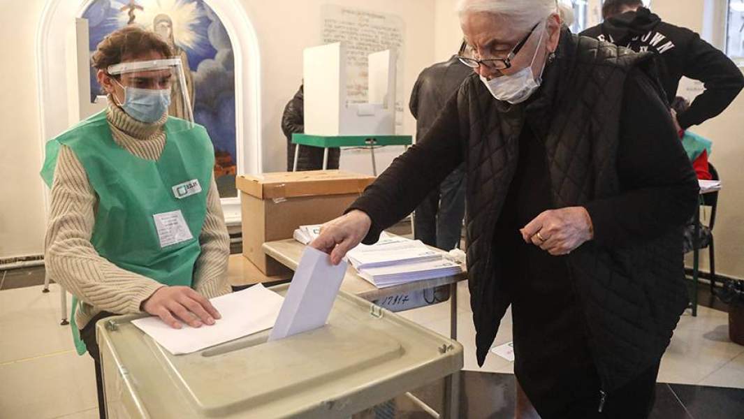 На избирательном участке в Грузии
