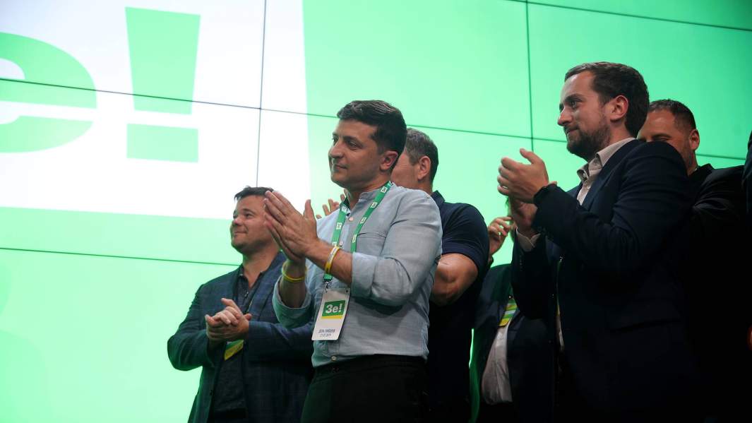 Президент Украины Владимир Зеленский, во время предвыборной компании