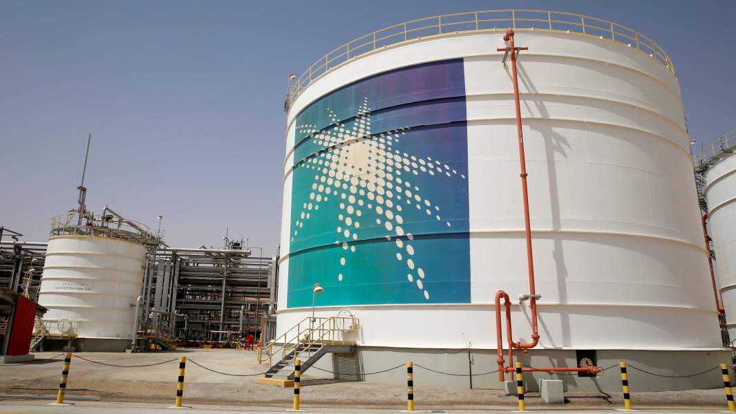 Производственная база на месторождении Шайбах Saudi Aramco в Пустом квартале, Саудовская Аравия