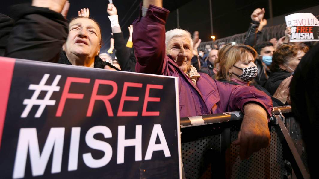 грузия митинг