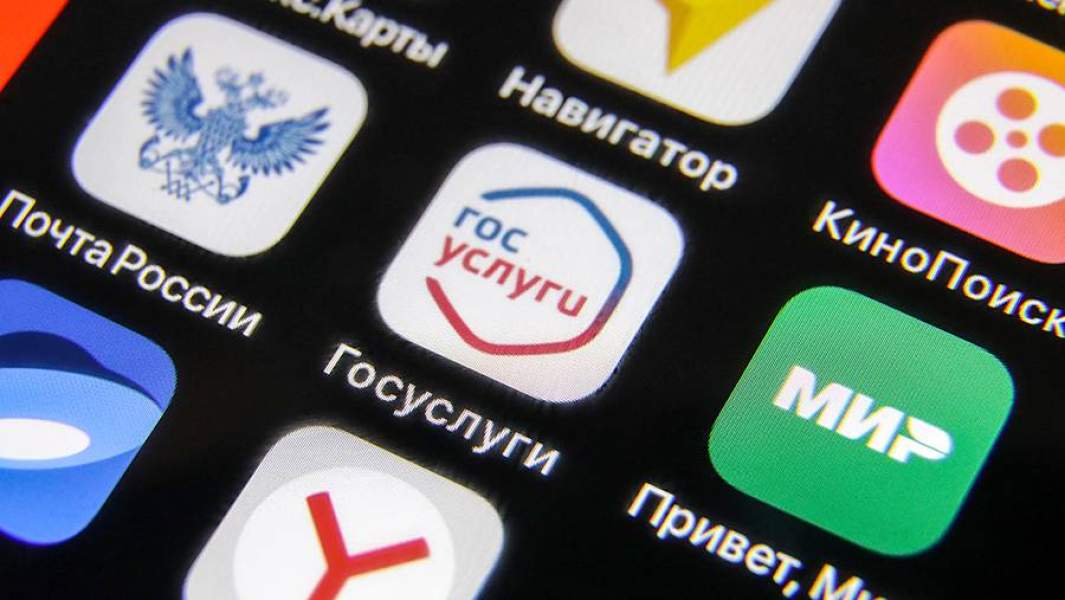 Иконка Госуслуг на экране смартфона