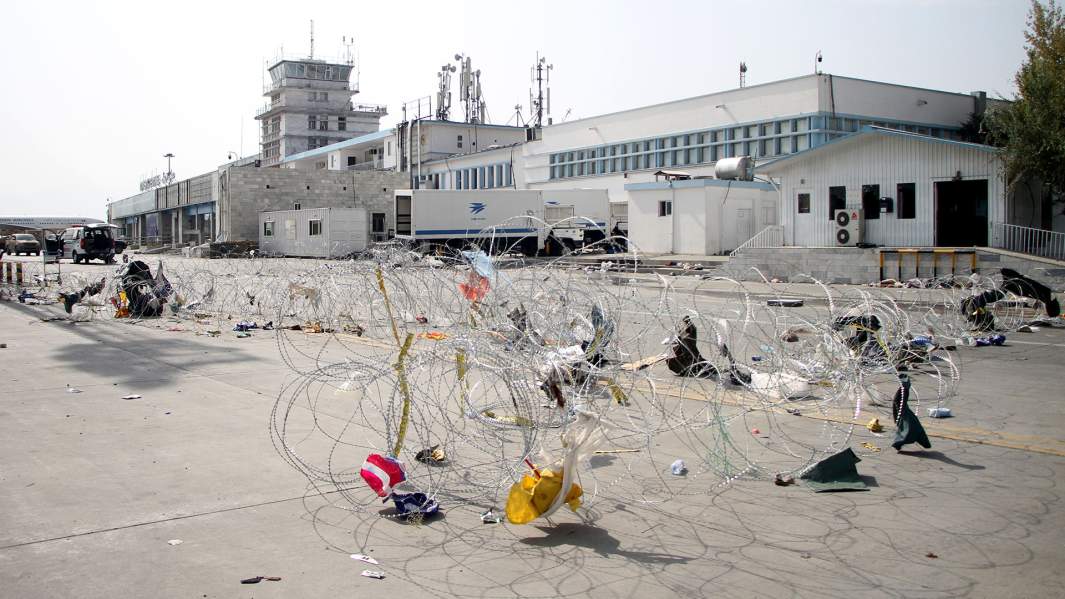 Вид на аэропорт Кабула. 31 августа 2021 года