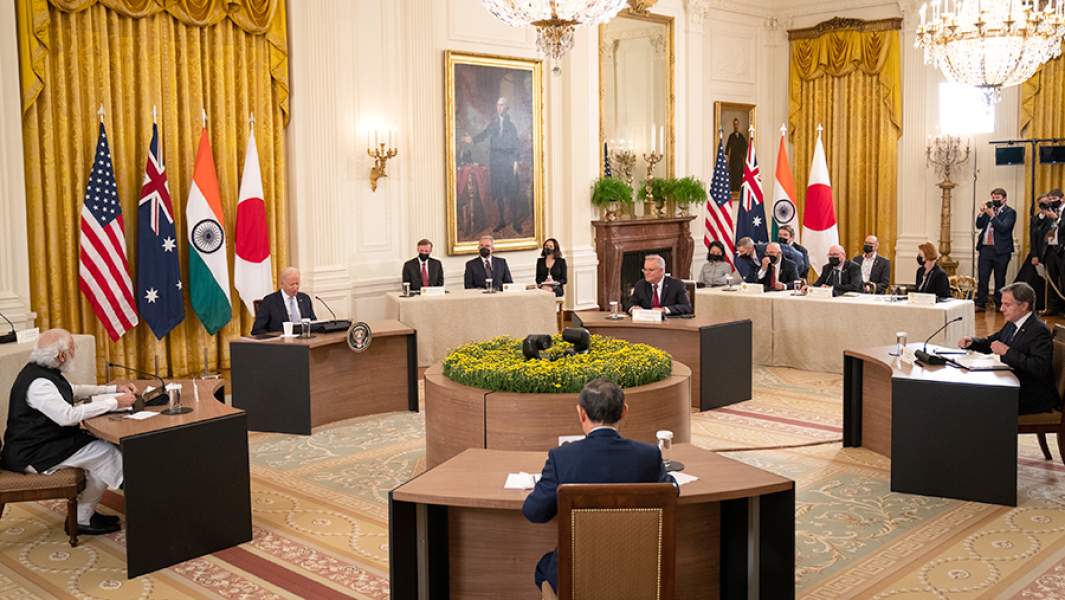 Встреча лидеров QUAD в Белом доме, Вашингтон. 24 сентября 2021 года