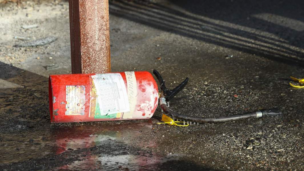 Пожар в инфекционной больнице им. А.М. Ничоги в Астрахани