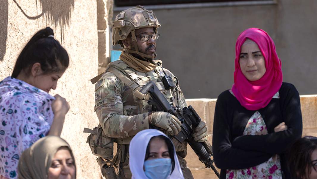 Американские военнослужащие в сирийской провинции