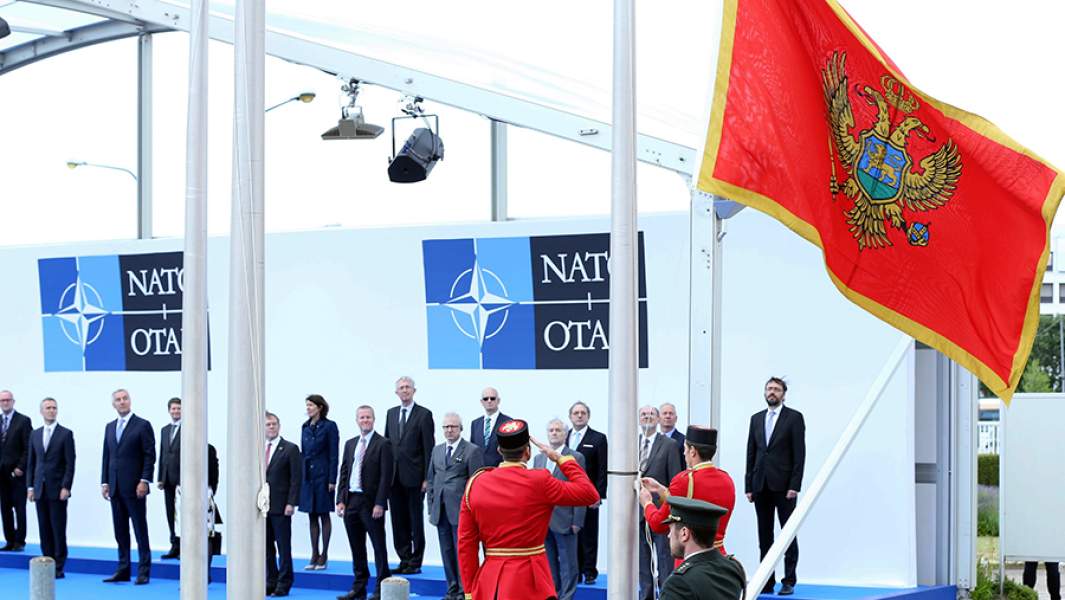 Церемония вступления Черногории в НАТО