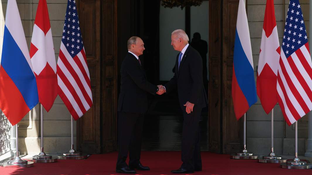 Владимир Путин и Джо Байден