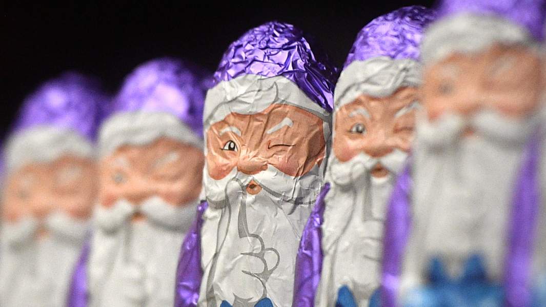 шоколадные деды морозы