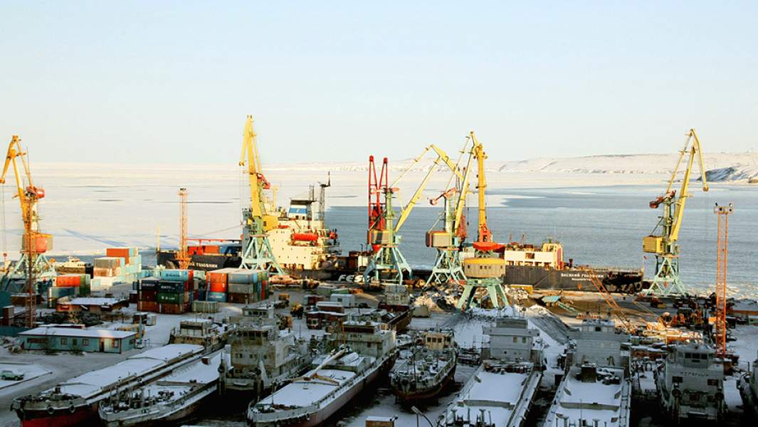 Морской порт города Анадырь