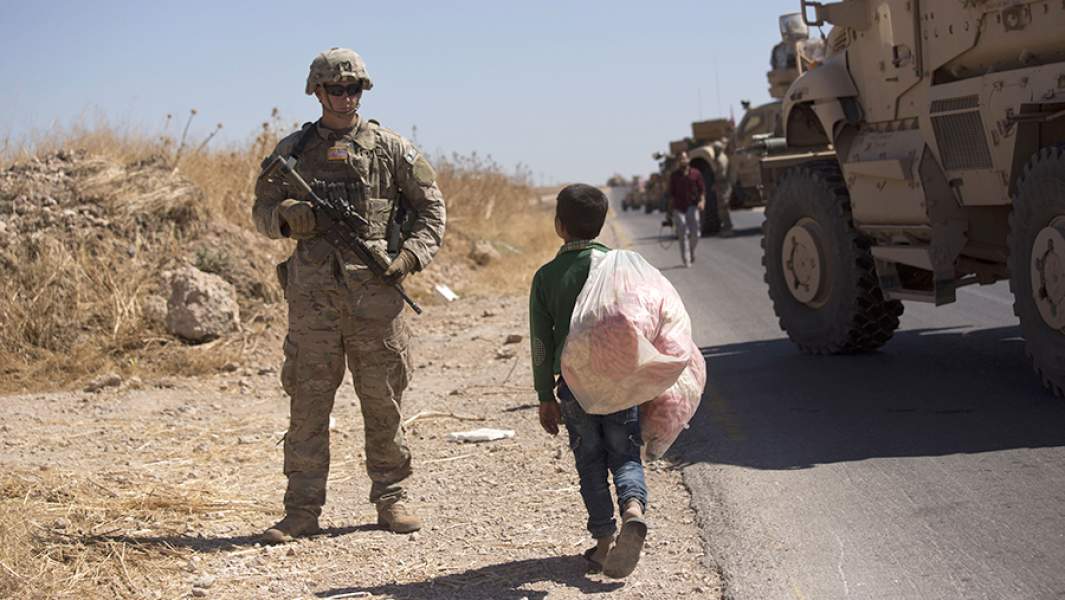 Солдат армии США в Сирии