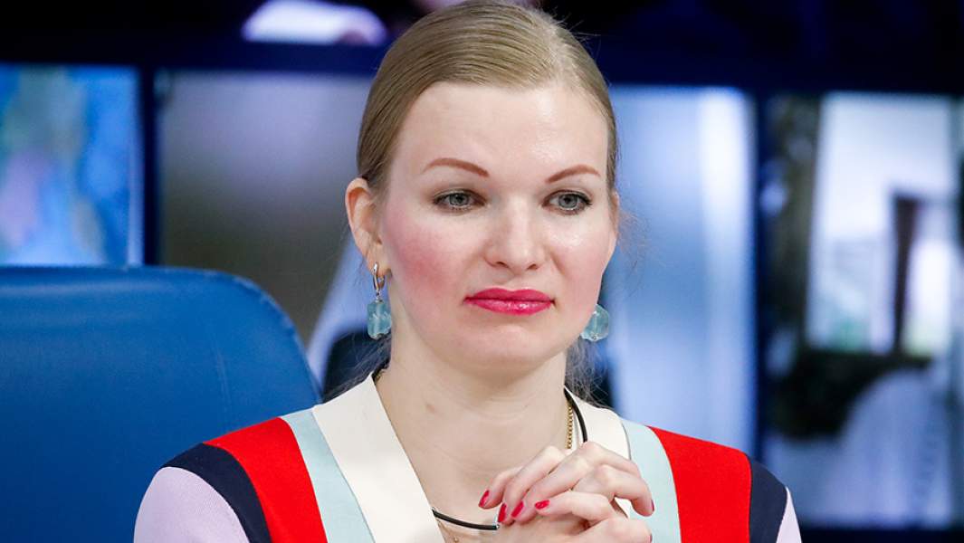 Член Общественного совета при Министерстве спорта РФ Ольга Капранова во время пресс-конференции