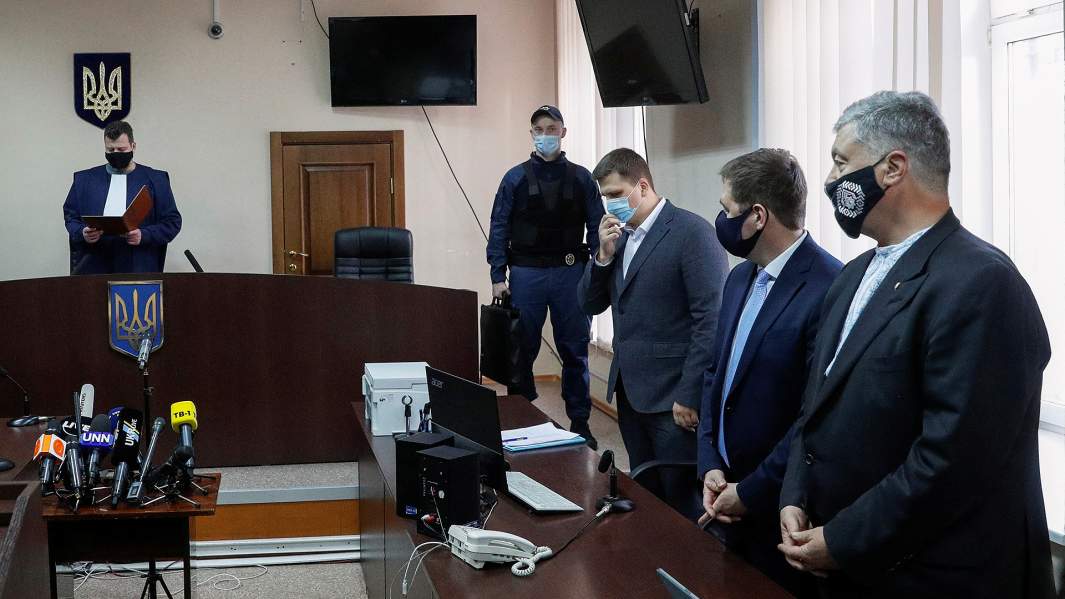 Петр Порошенко на оглашении решения Печерского районного суда