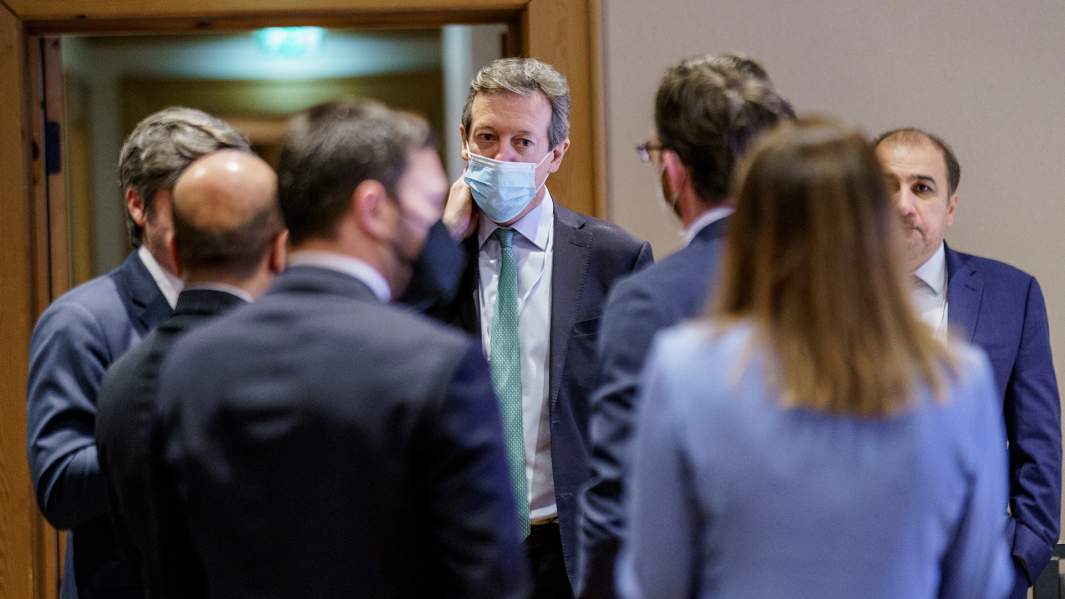 Специальный представитель премьер-министра Великобритании по Афганистану Найджел Кейси на встрече в отеле Soria Moria в Осло, Норвегия