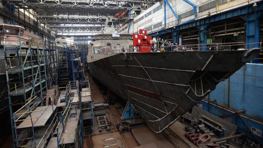 Строительство малого ракетного корабля проекта 21631