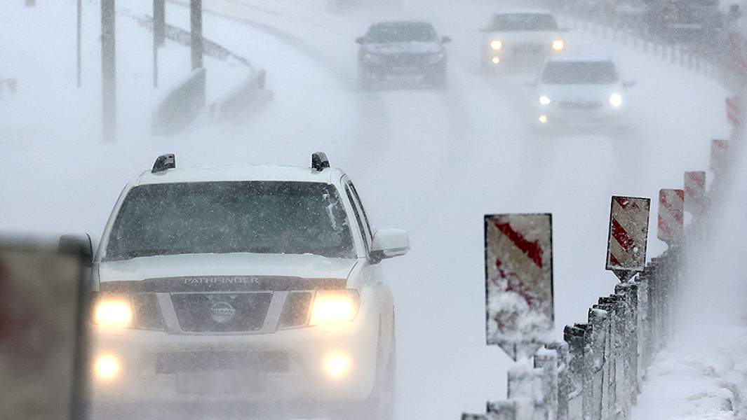 дорога снег