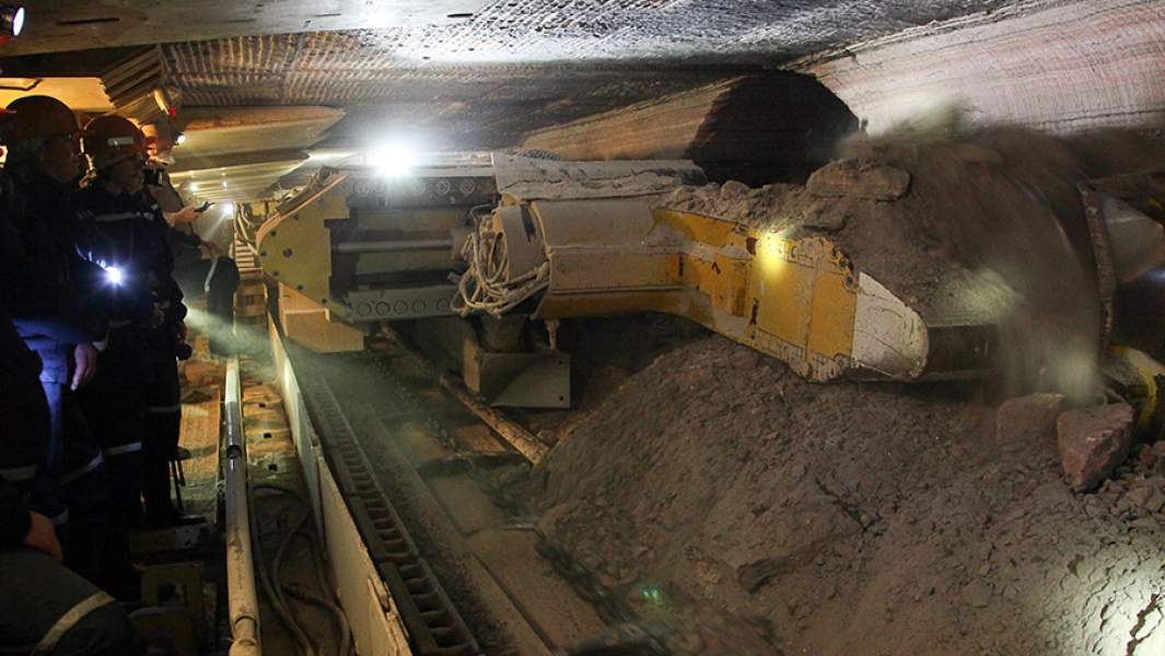 Шахта предприятия «Беларуськалий» в городе Солигорск Минской области