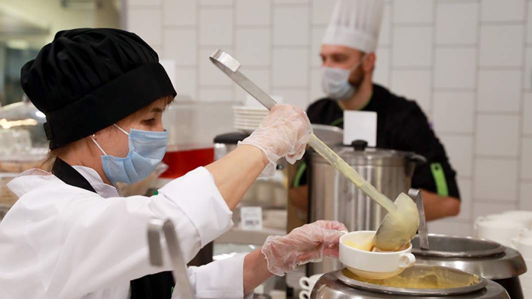 школа столовая