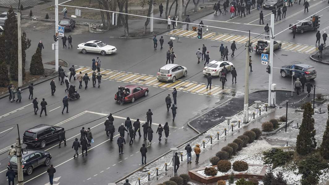 Участники акции, Алма-Ата, Казахстан