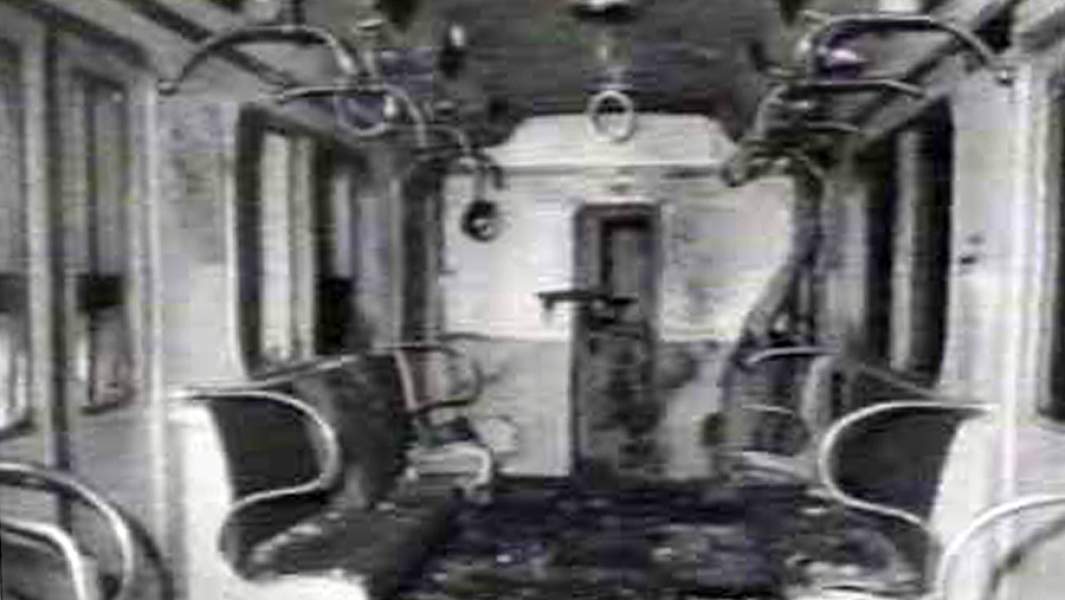 Вагон метро, взорванный на перегоне «Первомайская»–«Измайловский парк» 8 января 1977 года