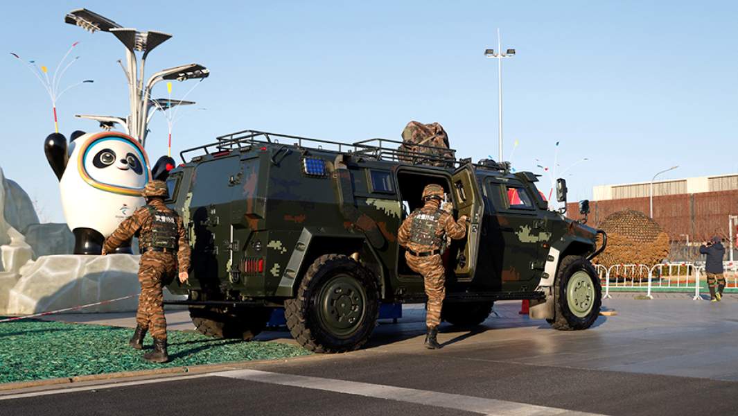 Сотрудники полиции Китая в Пекине