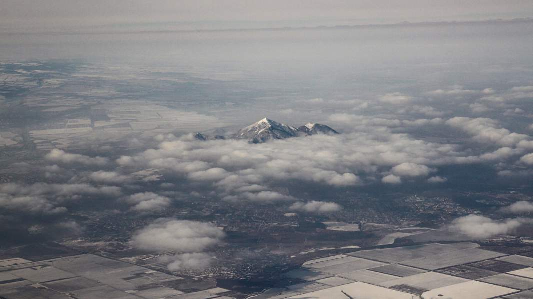 вид из самолета