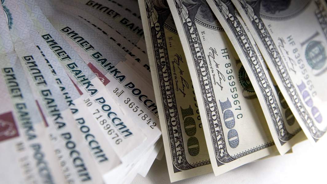 рубли доллары