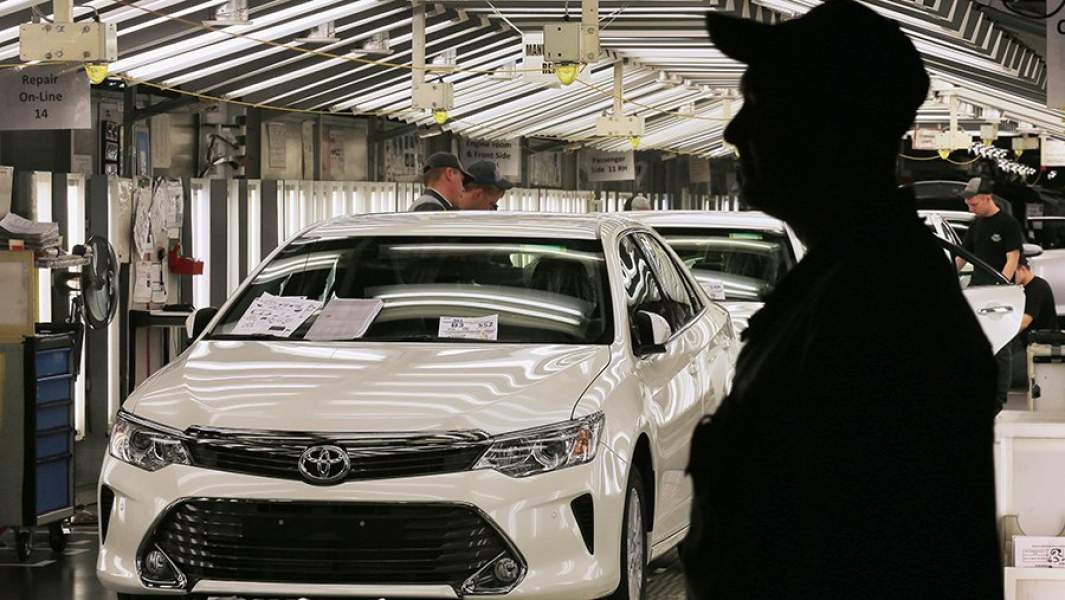 Сборка автомобилей Toyota Camry на заводе Toyota