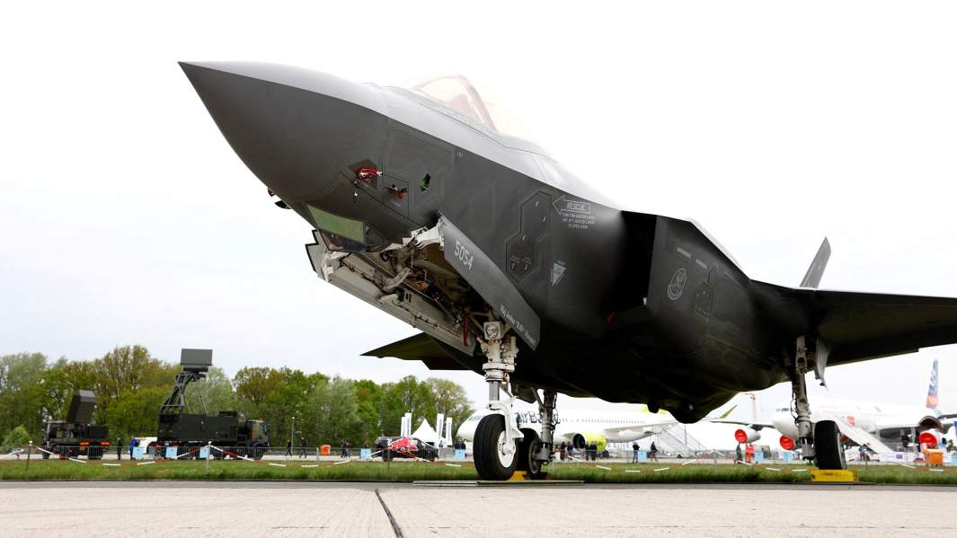 Истребитель Lockheed Martin F-35 на авиасалоне ILA в Берлине, Германия