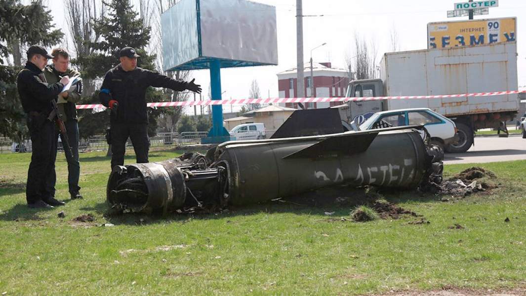 Обломки ракеты «Точка-У»