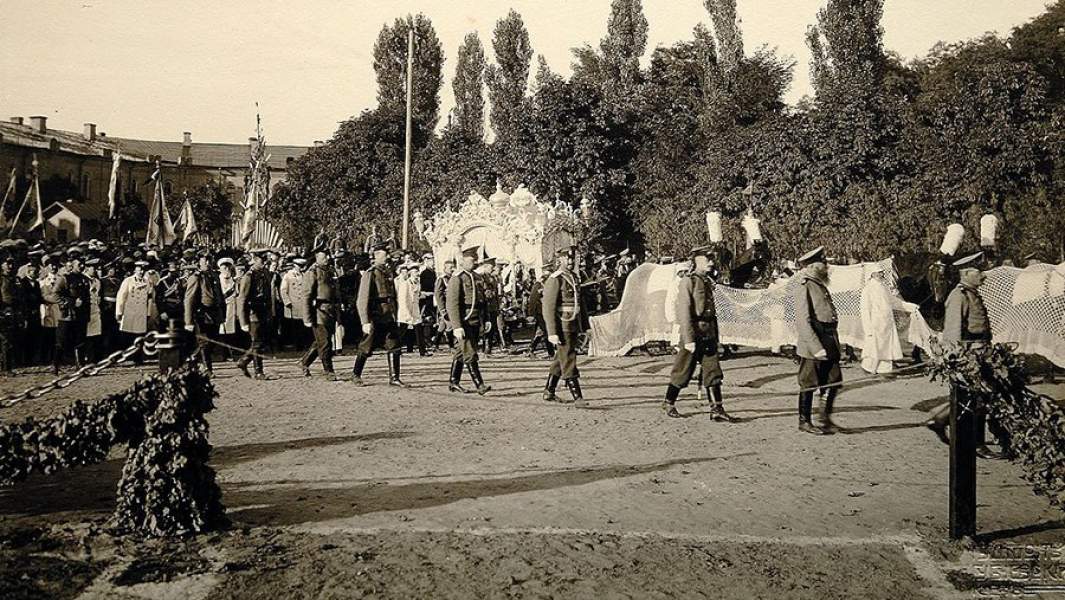 Траурная процессия с телом Столыпина. 1911 год