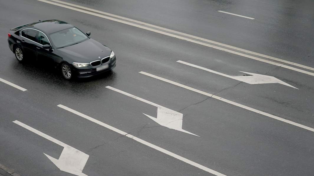 дорога разметка автомобиль