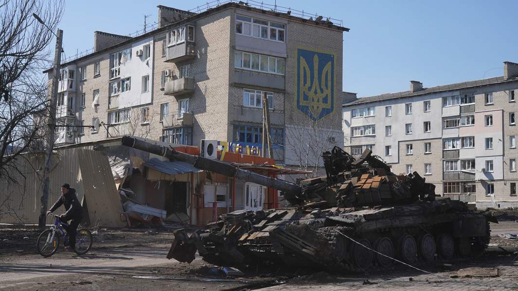 подбитый танк ВСУ Украины