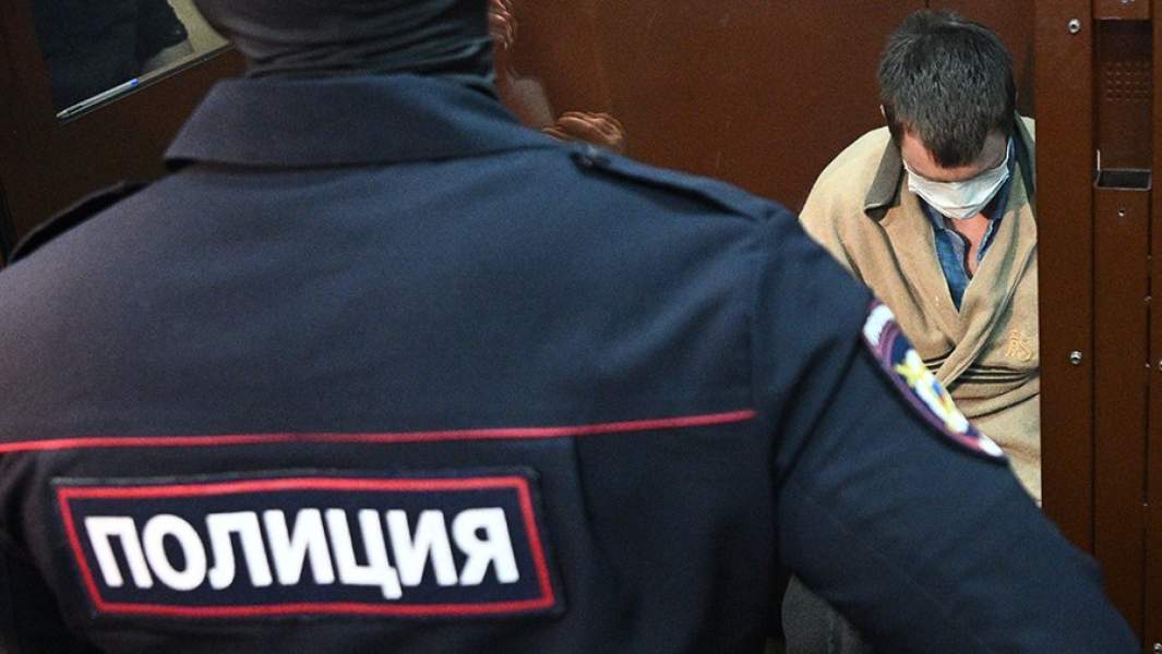 Владимир Степанов, обвиняемый по делу о покушении на телеведущего Владимира Соловьева, во время избрания меры пресечения в Басманном суде Москвы