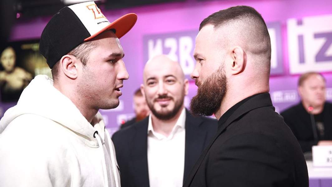 Тимур Никулин и Дмитрий Бикрев во время поединка взглядов