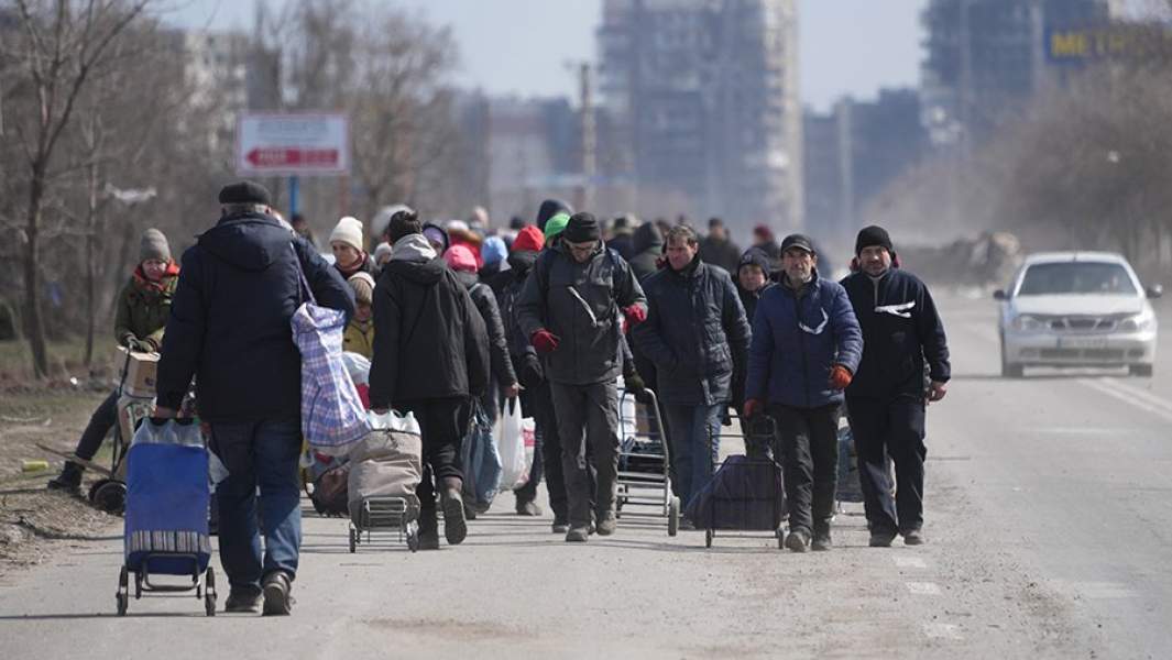 эвакуация беженцев донбасса