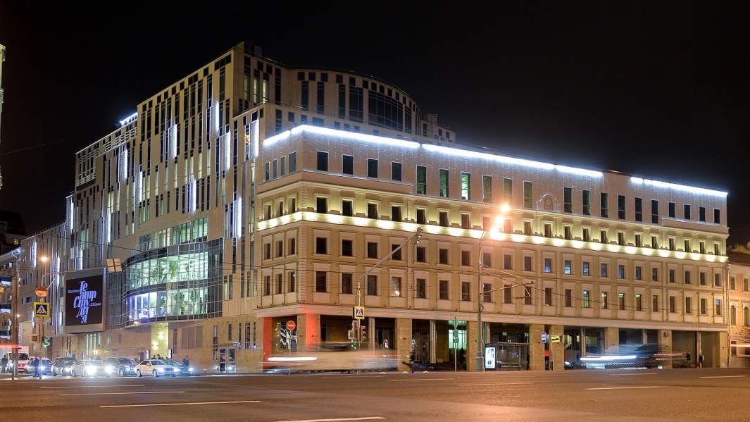 Здание сцены на Сухаревской Московского театра под руководством Олега Табакова в Москве