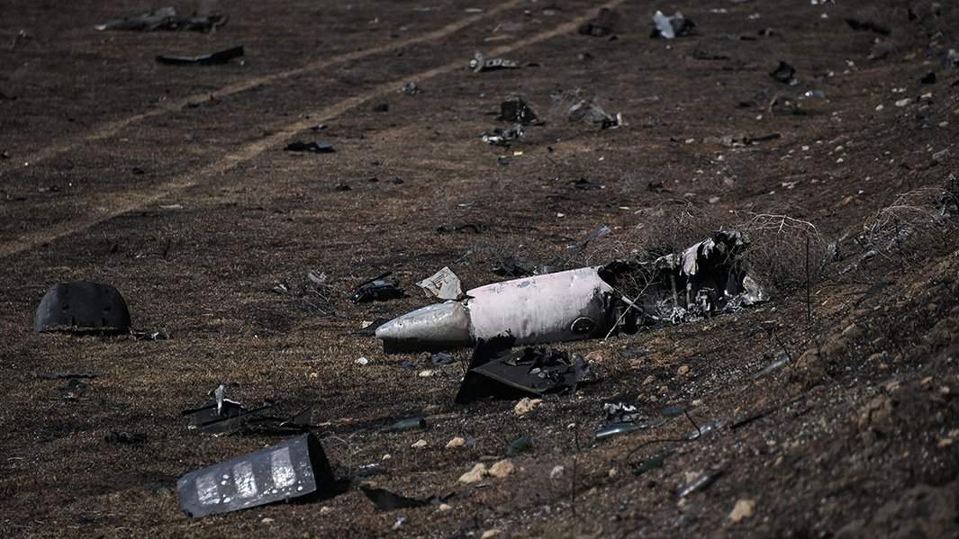 Обломки Су-25